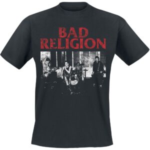 Bad Religion T-Shirt Live 1980 S to XXL for Men black