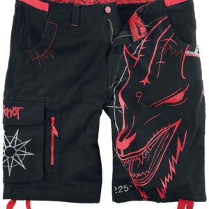 Slipknot Shorts EMP Signature Collection L to 3XL for Men black-red