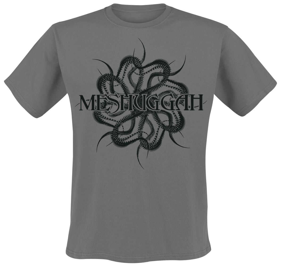 Meshuggah T-Shirt Spine M to XXL for Men charcoal