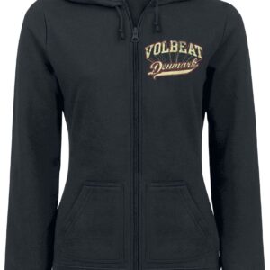 Volbeat Hoodie Jacket Rise From Denmark S to XXL for Women black