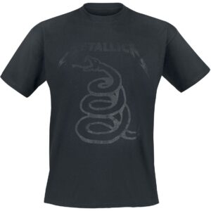 Metallica T-Shirt Black Snake S to XXL for Men black