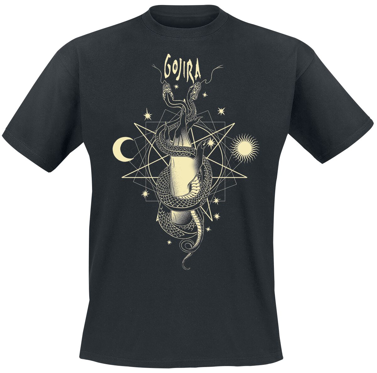 Gojira T-Shirt Celestial Snakes S to XXL for Men black