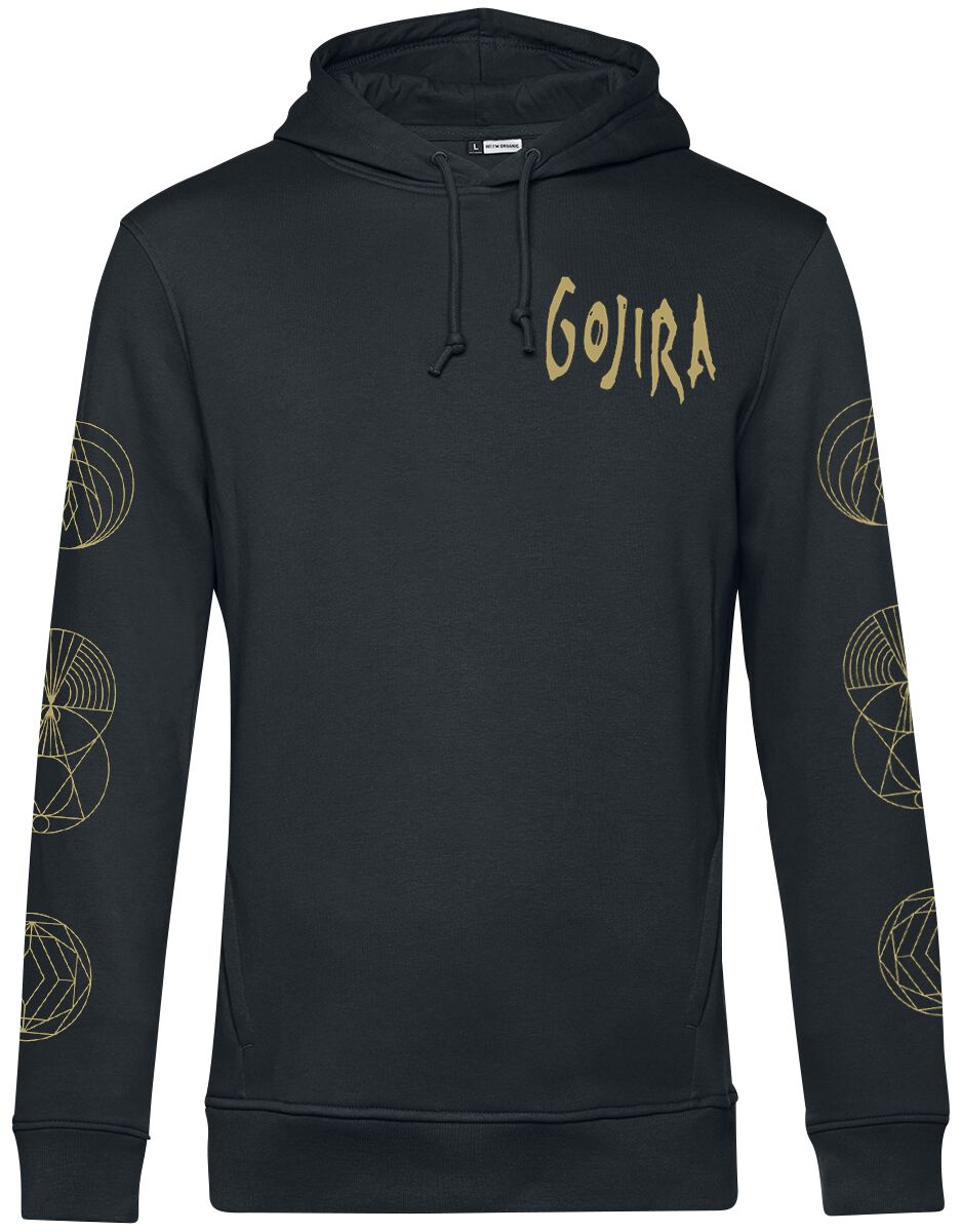 Gojira Hoodie Symbols S to XXL for Men black
