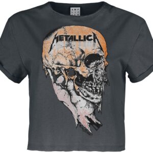 Metallica T-Shirt Amplified Collection Sad But True M to XL for Women charcoal