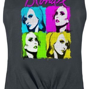 Blondie Top Amplified Collection Neon Quadrant S to XL for Women charcoal