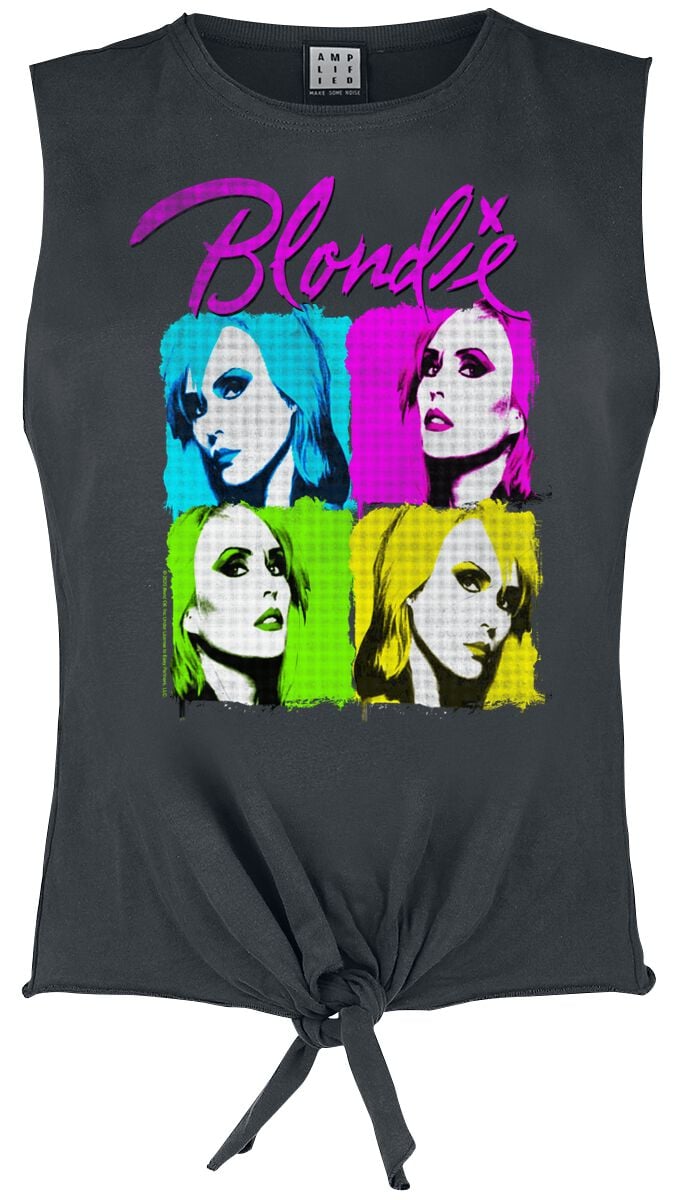 Blondie Top Amplified Collection Neon Quadrant S to XL for Women charcoal