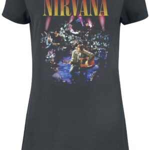 Nirvana Mini Dress Amplified Collection Live In NYC S to XL for Women charcoal