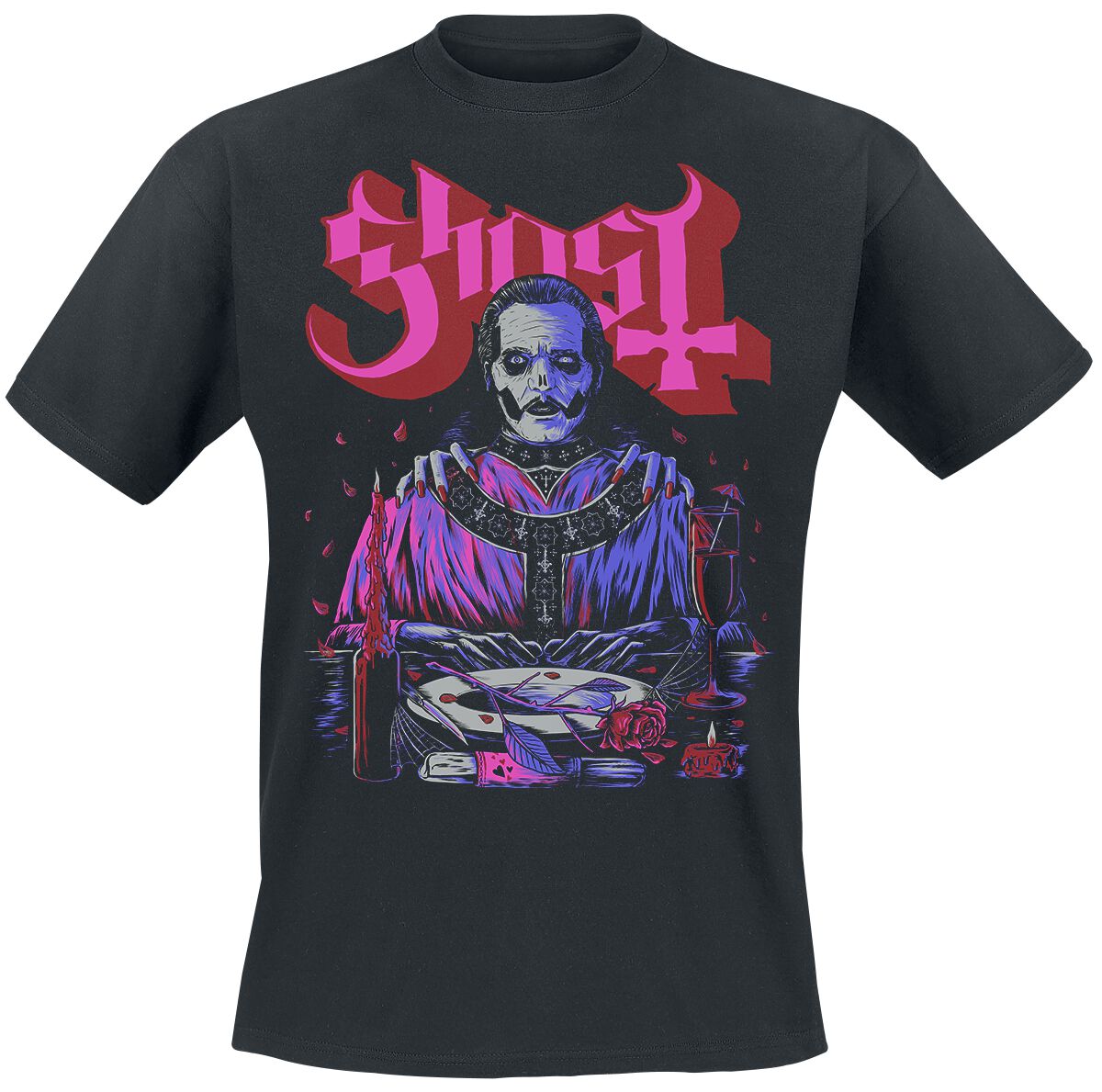 Ghost T-Shirt Be My Valentines Day S to XXL for Men black