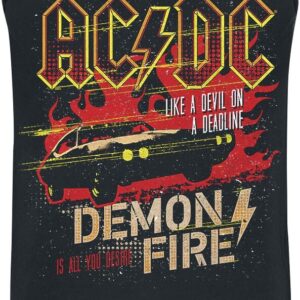AC/DC Tanktop Demon Fire S to 3XL for Men black