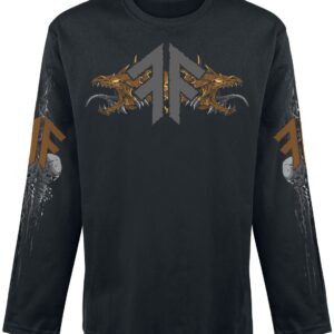 Amon Amarth Long-sleeve Shirt Fafner's Gold S to XXL for Men black
