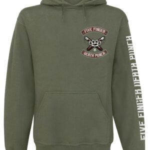 Five Finger Death Punch Hoodie Bruce Knucklehead S to XXL for Men olive