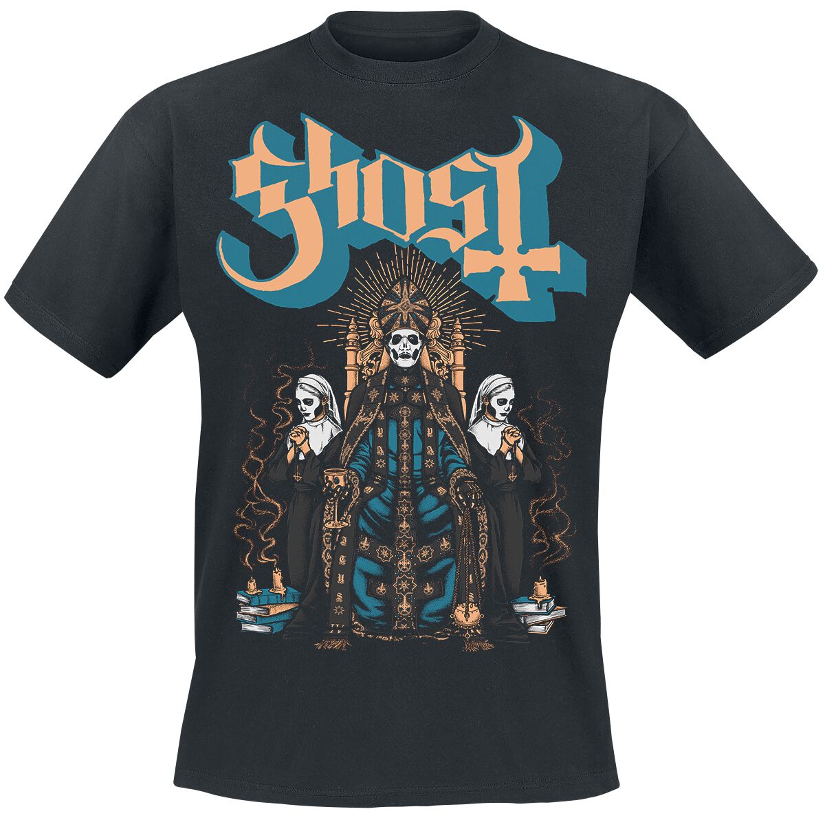 Ghost T-Shirt Throne S to 3XL for Men black