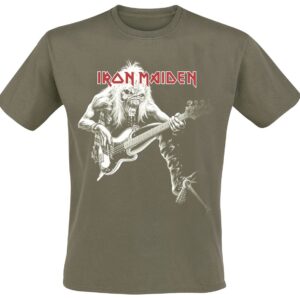 Iron Maiden T-Shirt Eddie Bass S to 4XL for Men green
