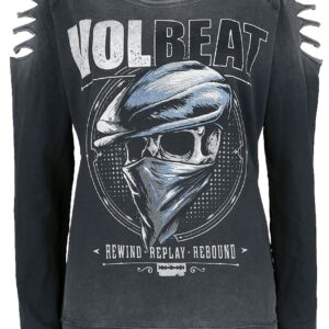 Volbeat Sweatshirt Bandana Skull S to XXL for Women grey