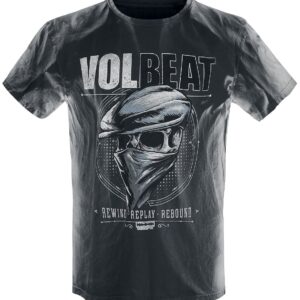 Volbeat T-Shirt Bandana Skull S to 4XL for Men light grey/black