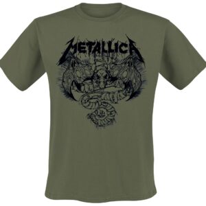Metallica T-Shirt Roam Blast Olive S to XXL for Men olive