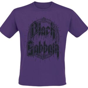 Black Sabbath T-Shirt Black Emblem S to XXL for Men purple