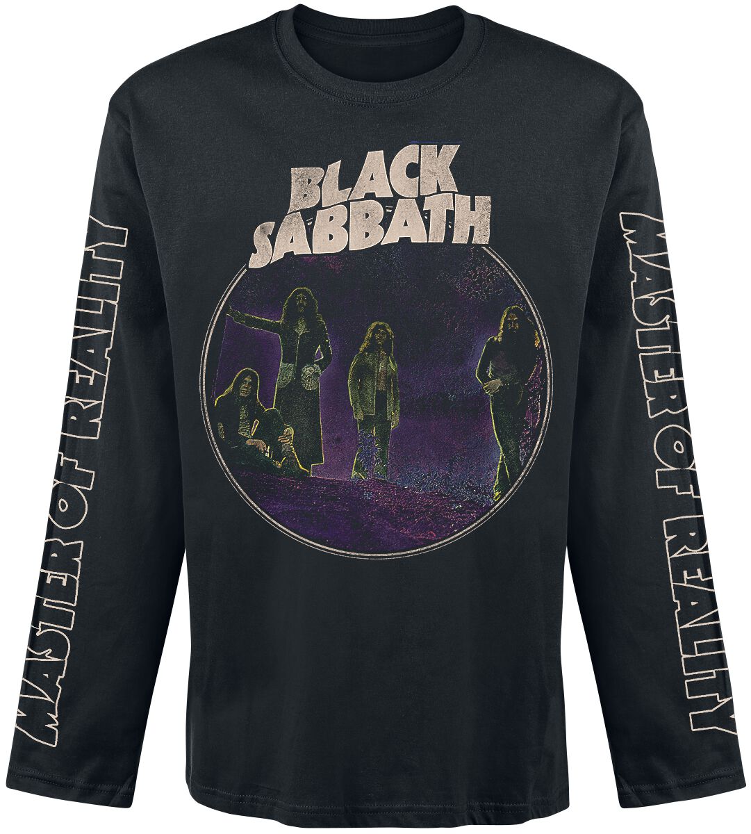 Black Sabbath Long-sleeve Shirt Master of Reality Photo S to 3XL for Men black