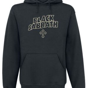 Black Sabbath Hoodie Vintage Photo Cross S to XXL for Men black