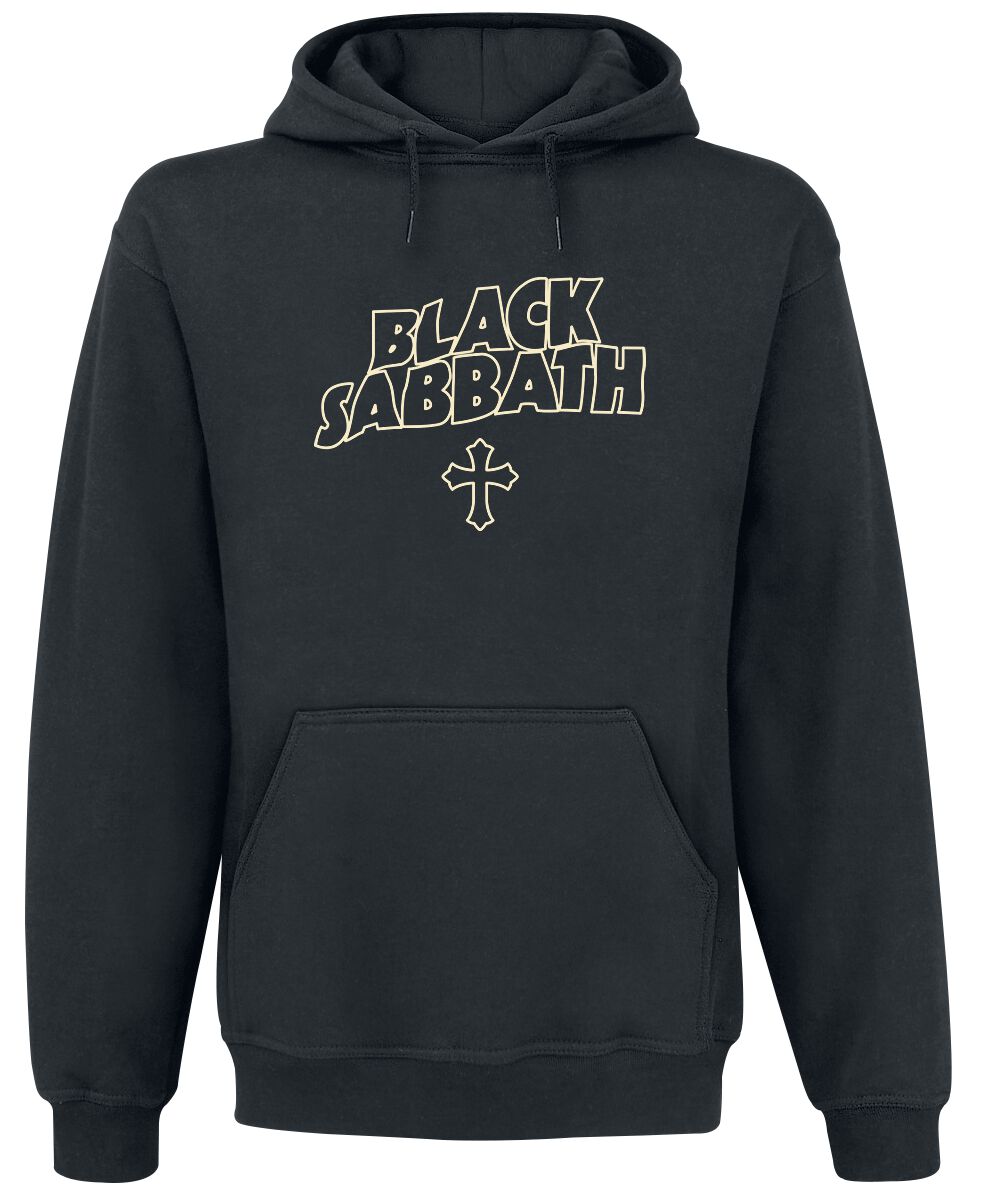 Black Sabbath Hoodie Vintage Photo Cross S to XXL for Men black