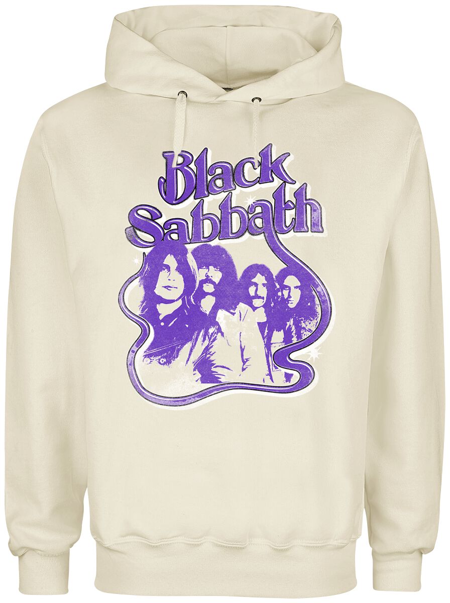 Black Sabbath Hoodie Vintage Portrait S to 3XL for Men off white