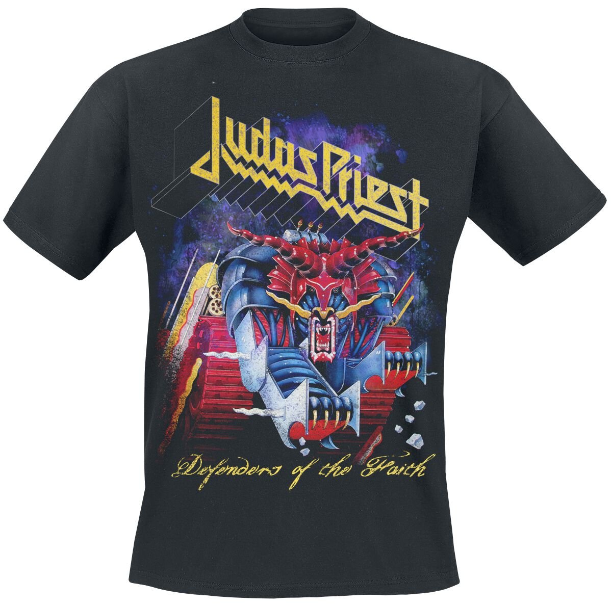 Judas Priest T-Shirt Defenders Blowup S to XXL for Men black