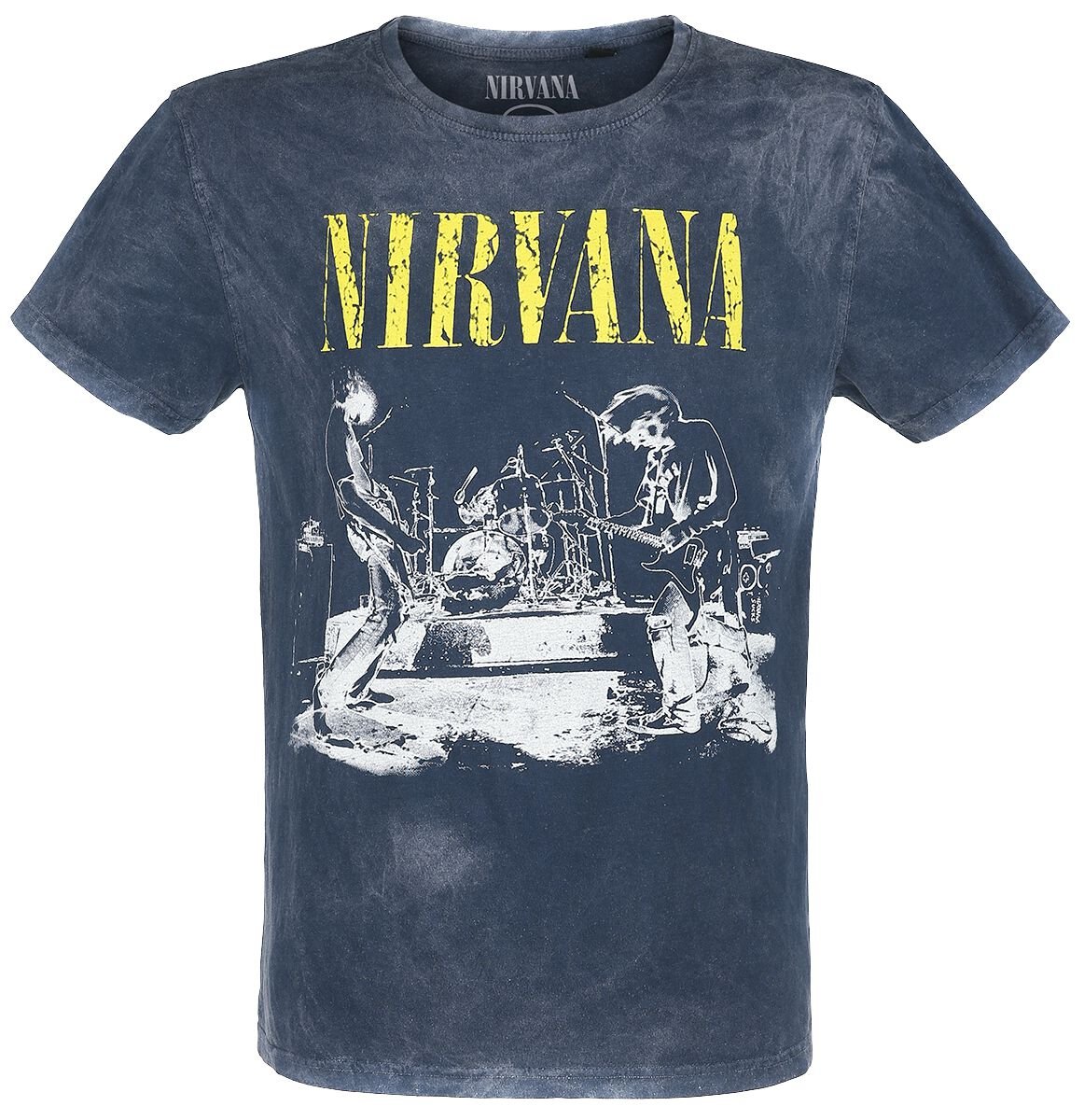 Nirvana T-Shirt Stage S to 4XL for Men navy