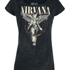 Nirvana T-Shirt Angel S to 3XL for Women charcoal