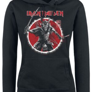 Iron Maiden Hoodie Eddie Warrior S to XL for Women black