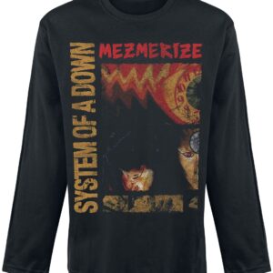 System Of A Down Long-sleeve Shirt Mesmerizing Waves S to XXL for Men black