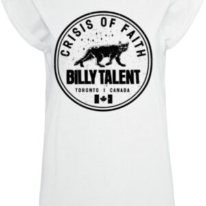 Billy Talent T-Shirt Crisis Of Faith Circle Cat S to XL for Women white