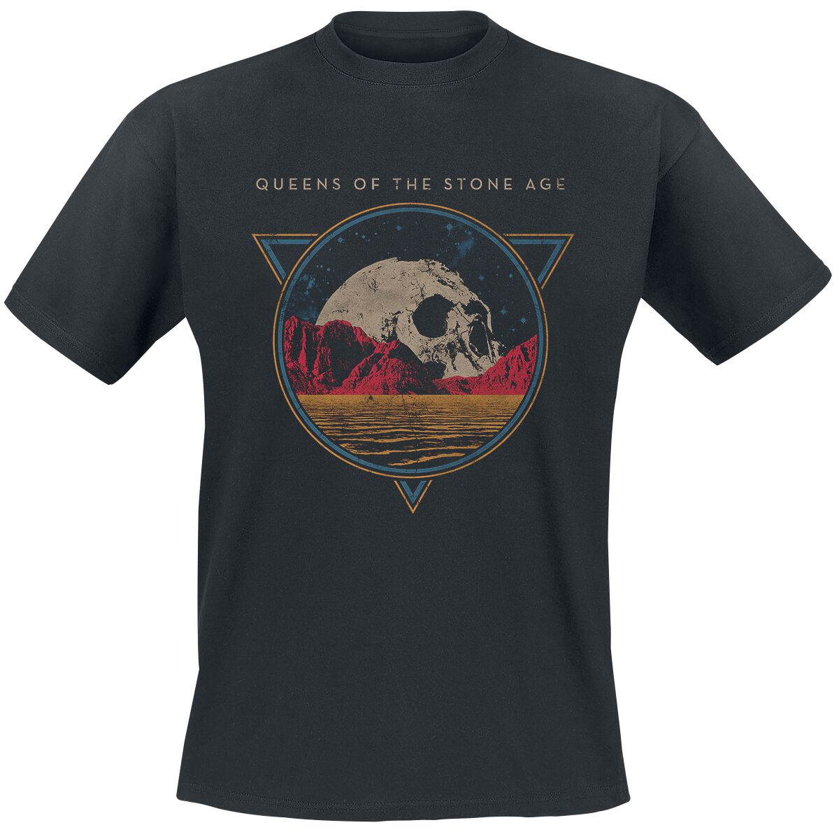 Queens Of The Stone Age T-Shirt Planet Skull S to XXL for Men black