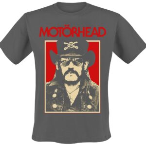 Motorhead T-Shirt Lemmy RJ Photo S to XXL for Men charcoal