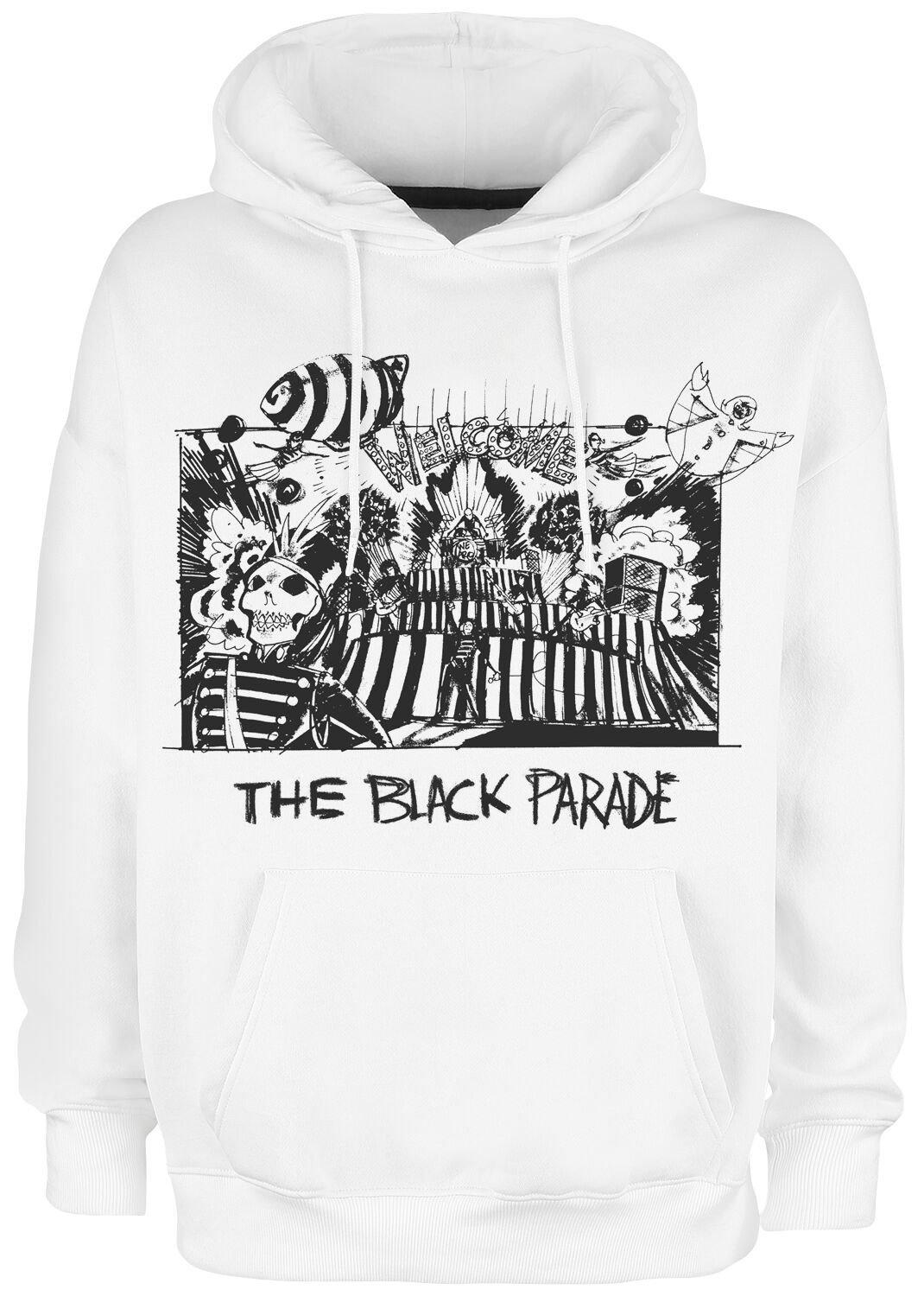 My Chemical Romance Hoodie The Black Parade XV Marching Frame S to XXL for Men white