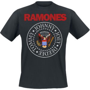 Ramones T-Shirt Seal Red S to XXL for Men black