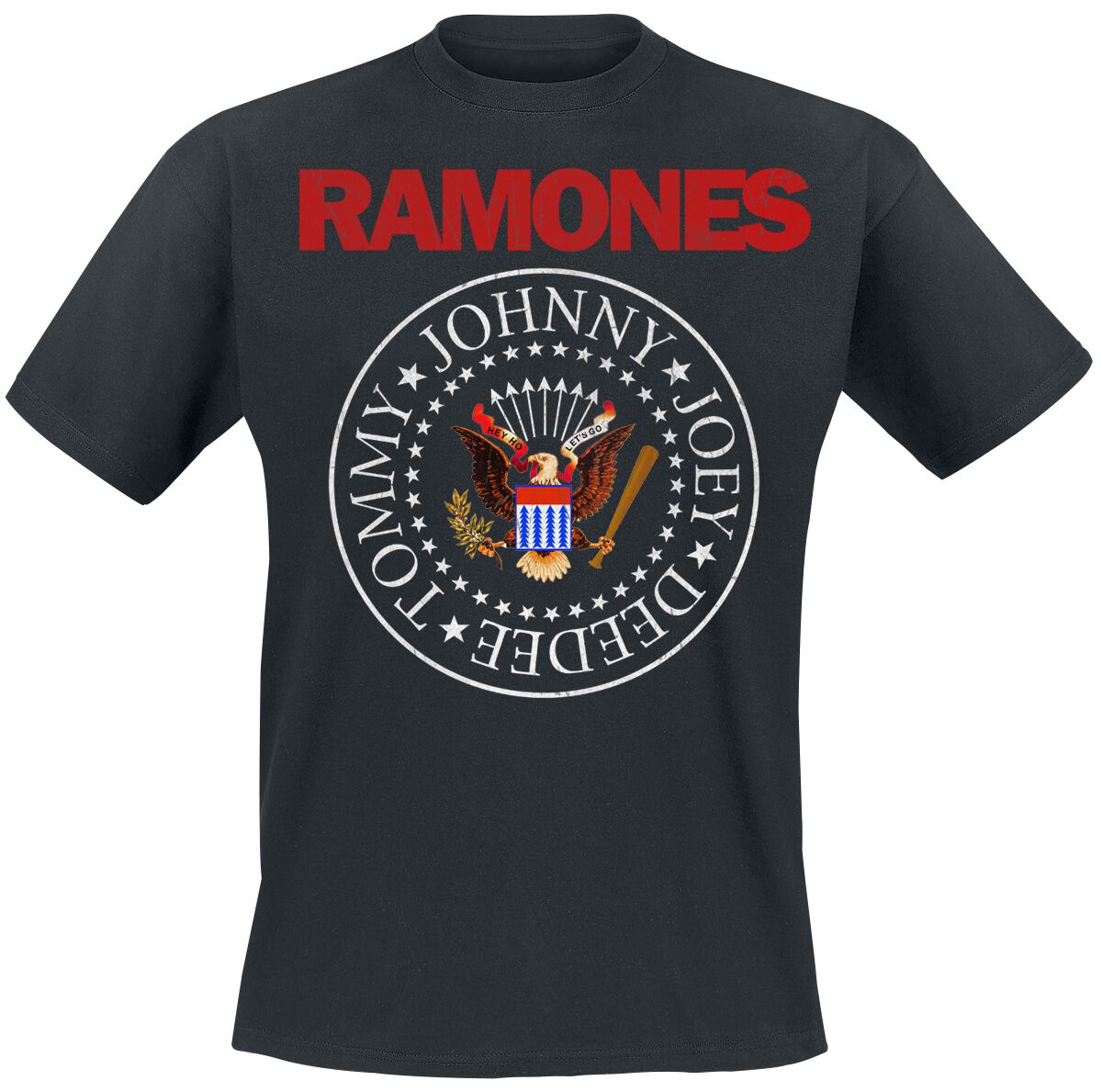 Ramones T-Shirt Seal Red S to XXL for Men black
