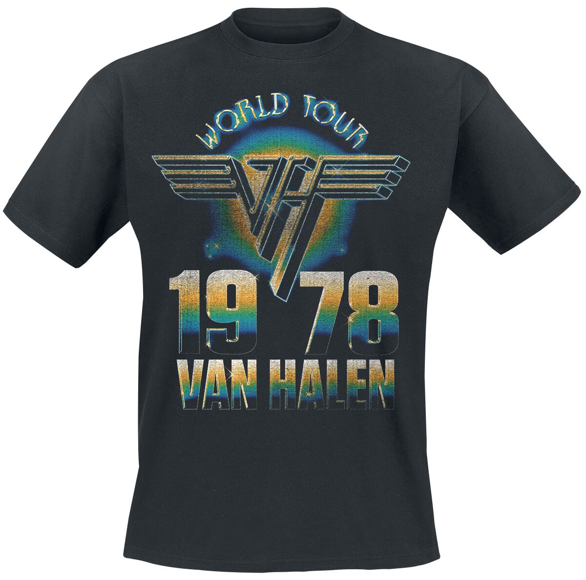 Van Halen T-Shirt World Tour '78 S to XXL for Men black