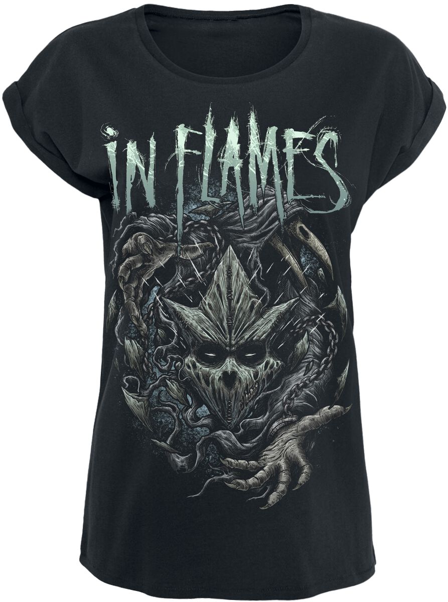 In Flames T-Shirt In Flames We Trust S to XXL for Women black