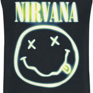 Nirvana Tanktop Neon Logo M to 3XL for Men black