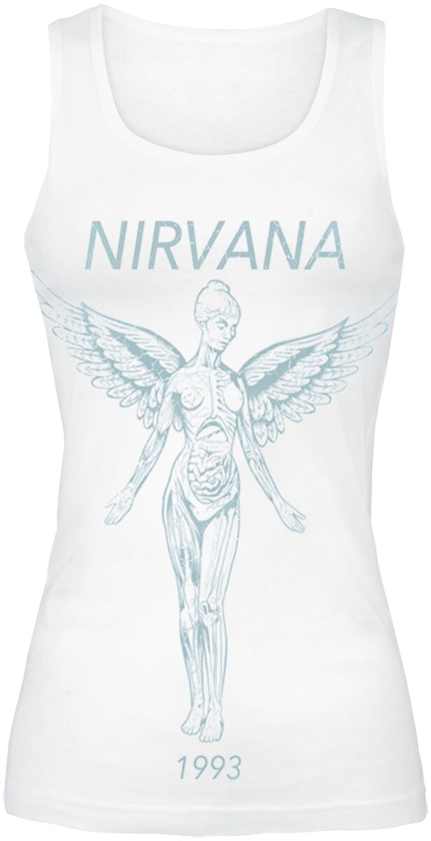 Nirvana Top Angel M to XXL for Women white