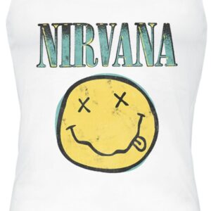Nirvana Top Bootleg Aqua S to XXL for Women white