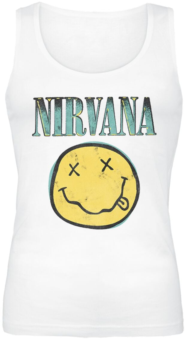 Nirvana Top Bootleg Aqua S to XXL for Women white
