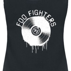 Foo Fighters Top Record S to XXL for Women black