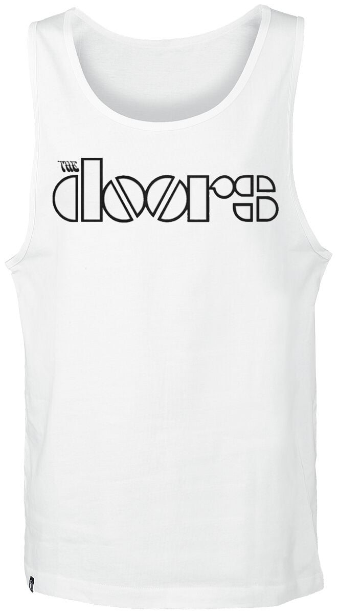 The Doors Tanktop Logo M to 3XL for Men white