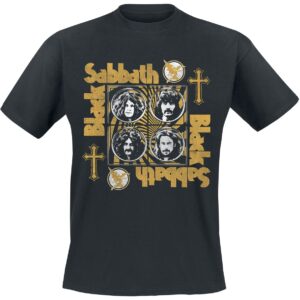 Black Sabbath T-Shirt Faces S to 3XL for Men black