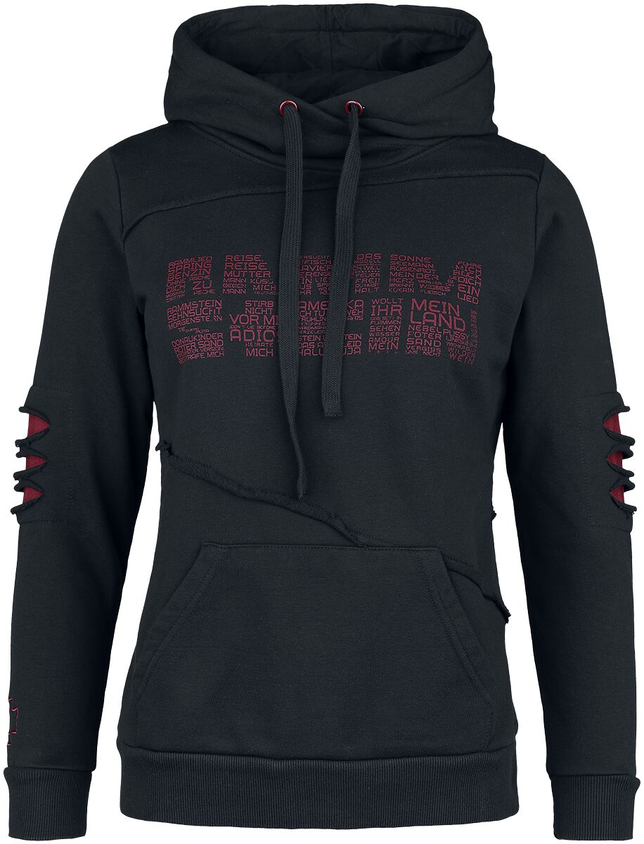 Rammstein Hoodie Werk M to 5XL for Women black