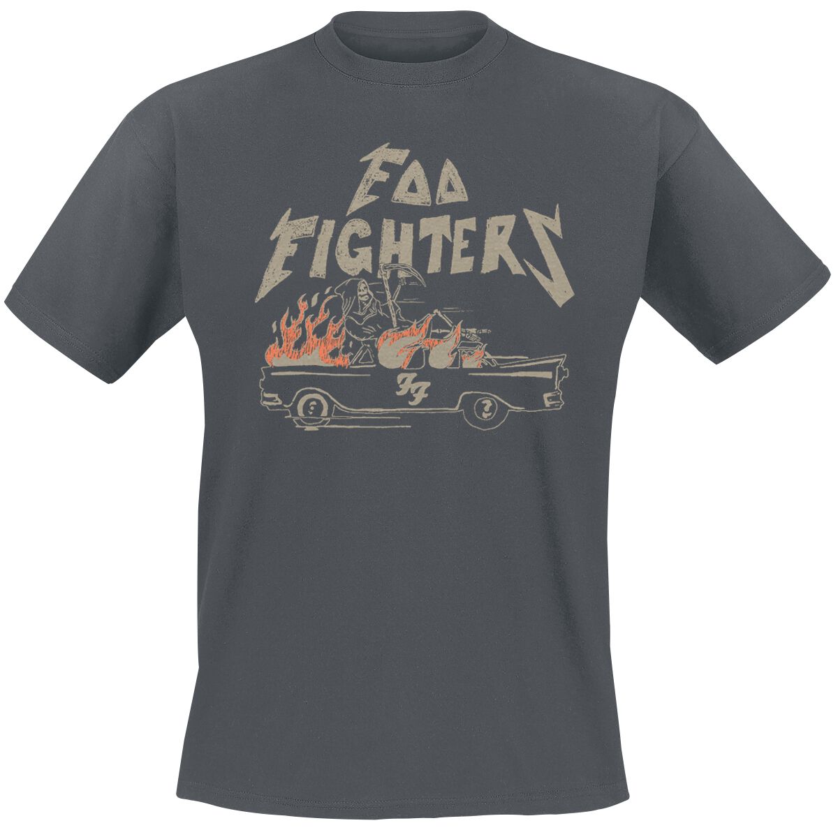 Foo Fighters T-Shirt Joyride S to 3XL for Men charcoal