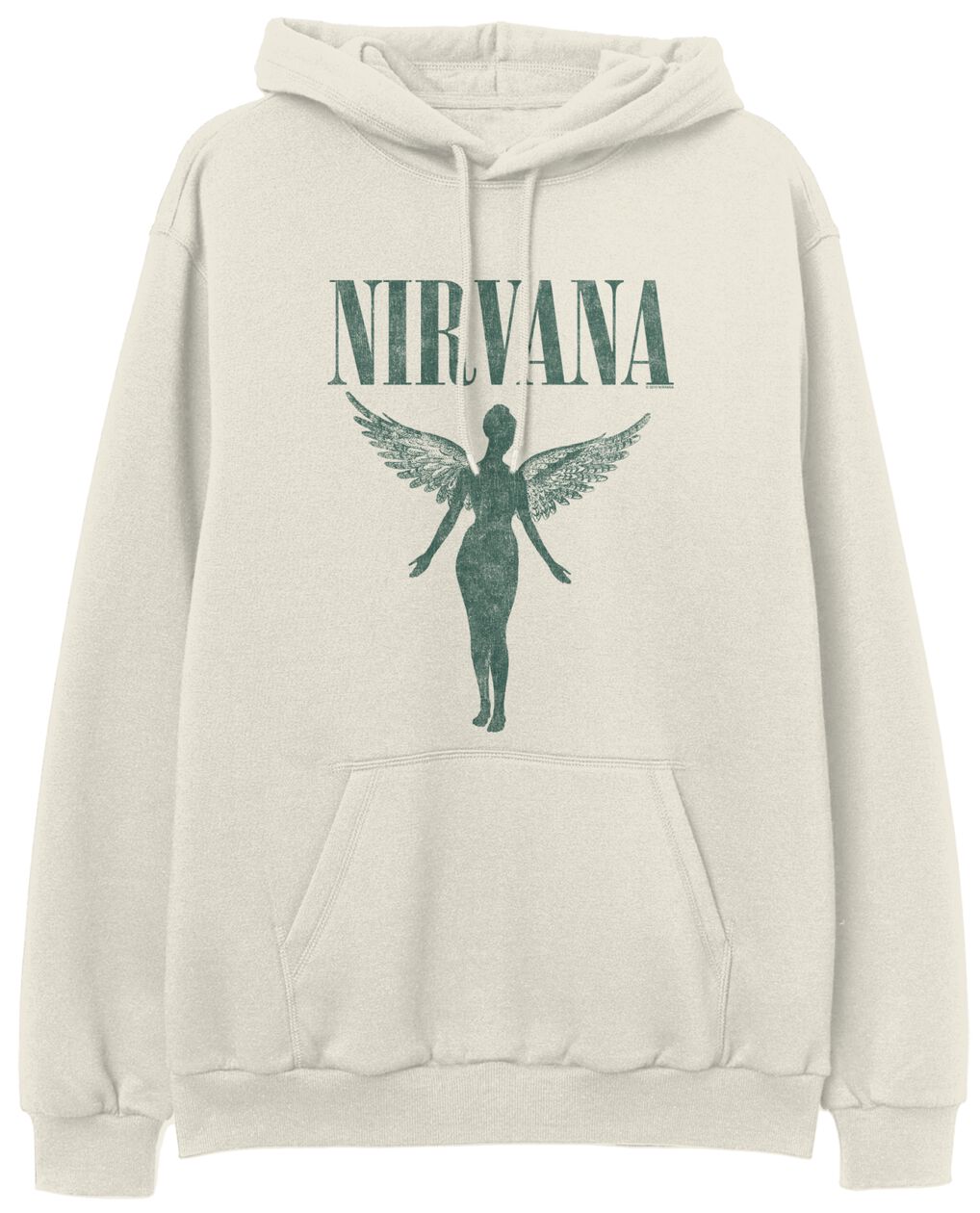 Nirvana Hoodie Angel S to XXL for Men beige