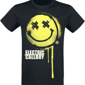 Electric Callboy T-Shirt Spray Smile S to 3XL for Men black