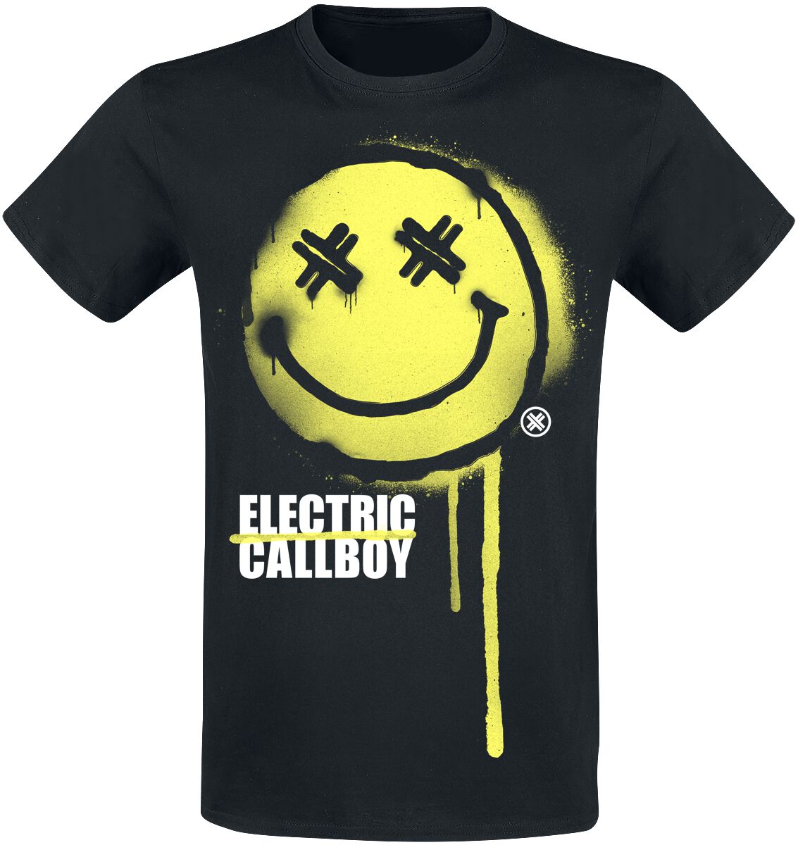 Electric Callboy T-Shirt Spray Smile S to 3XL for Men black
